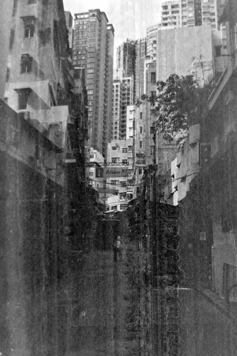 Street of Hong Kong buildings