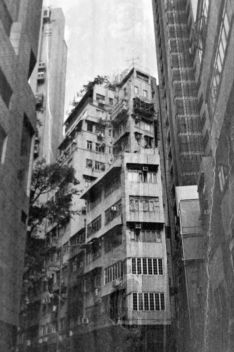 Street of Hong Kong buildings
