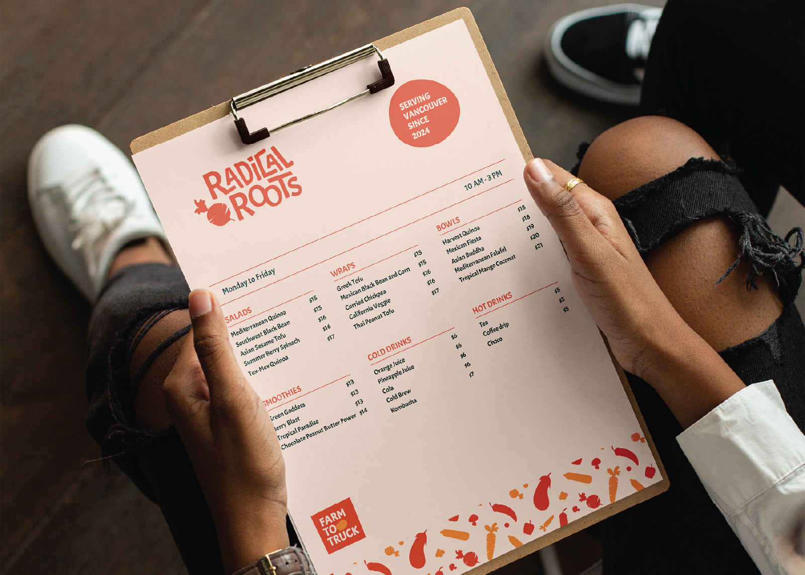 menu radical roots